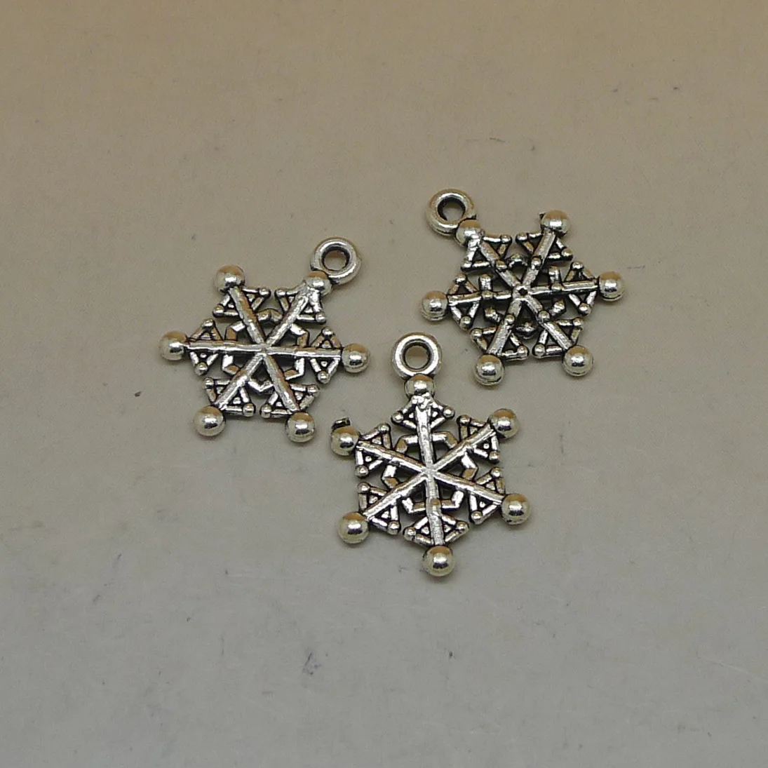 snow Charms Beads Antique Silver Handmade Jewelry Making DIY European Alloy jewelry accessories 60pcs 21x16mm Hot sale | Украшения и