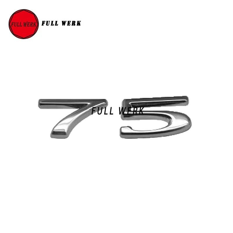 Наклейка на заднюю часть кузова автомобиля с 3D цифрой слова эмблема 90D 100D 75 75D для