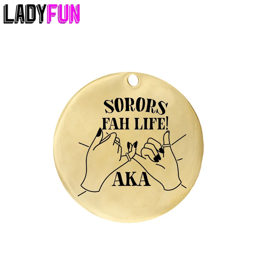 Индивидуальные амулеты Ladyfun из нержавеющей стали известные как Fah Life! Подвеска