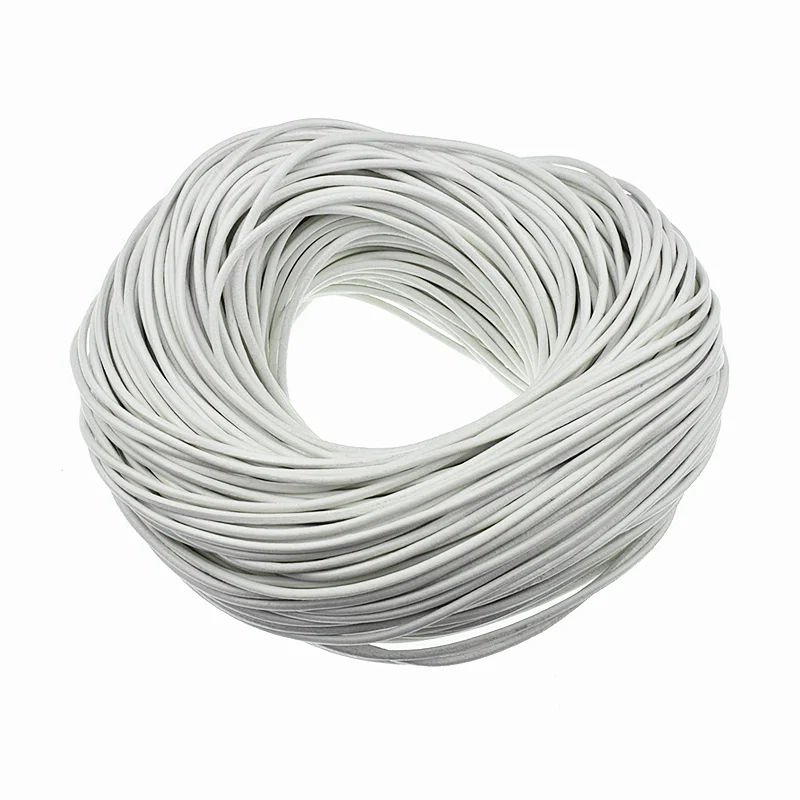 

1 Meter 3mm Brown Black White Color 100% Genuine Leather Cord Round Thong Rope String for DIY Necklace Bracelet Jewelry Making