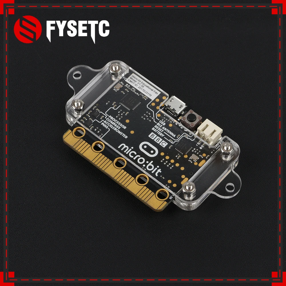 Новый прозрачный акриловый корпус типа B для BBC Micro: bit защитный чехол модуля