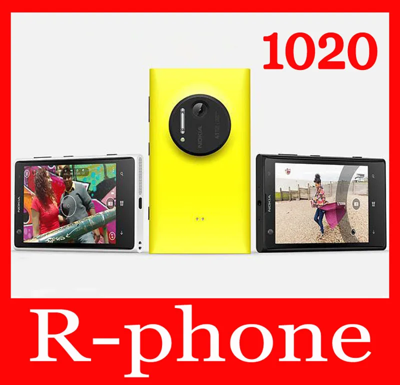 NOKIA Lumia 1020 Восстановленный мобильный телефон Windows Phone 8 4 5 &quot41MP Wifi GPS двухъядерный