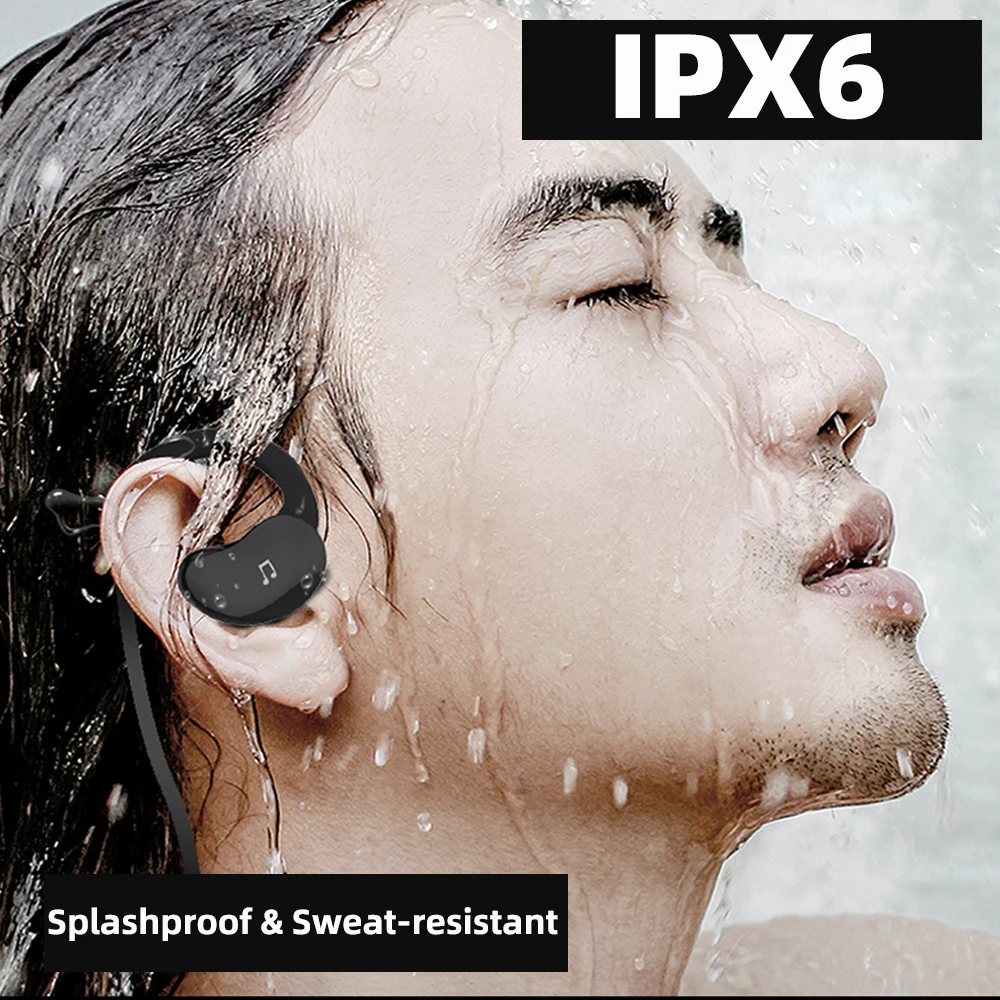 Ralyin Bluetooth наушники 32 Гб беспроводные IPX6 водонепроницаемые спортивные