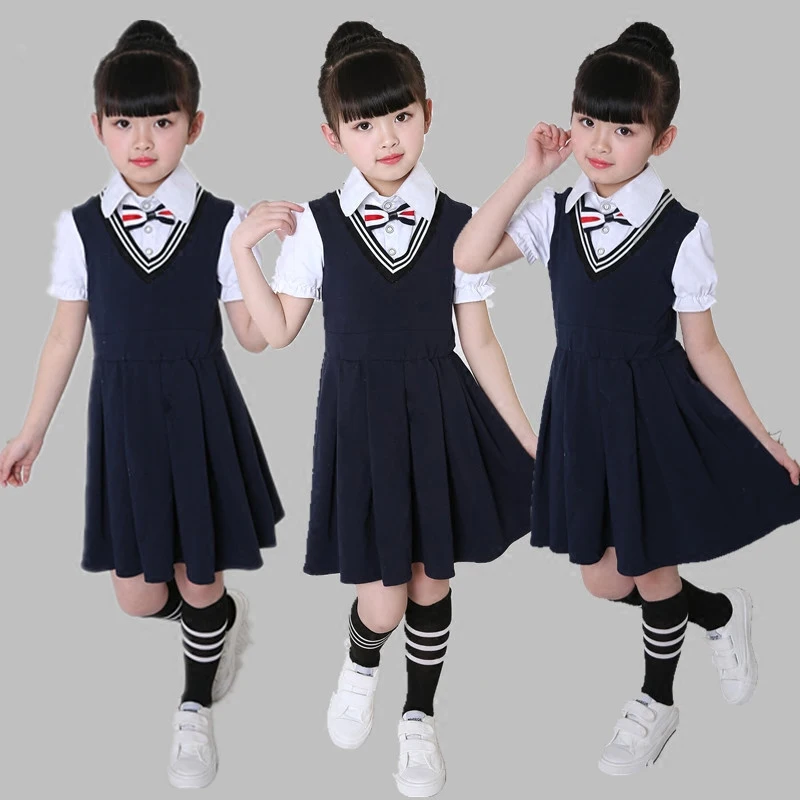 Female school uniforms 2019 new poetry reading performance clothing children chorus costumes children dance clothes girls girls ballet new children s choir clothing performance clothing for boys and girls choir performance reading clothes