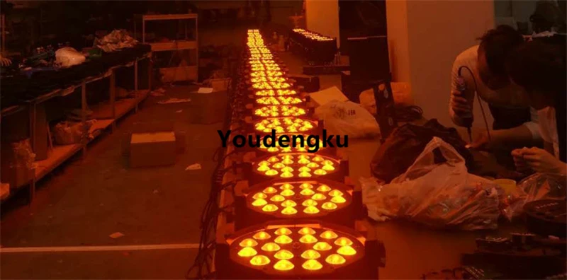 20 шт. 18x12 Вт rgbwa 5в1 par led с масштабированием светодиодный 64 zoom parcans weeding party