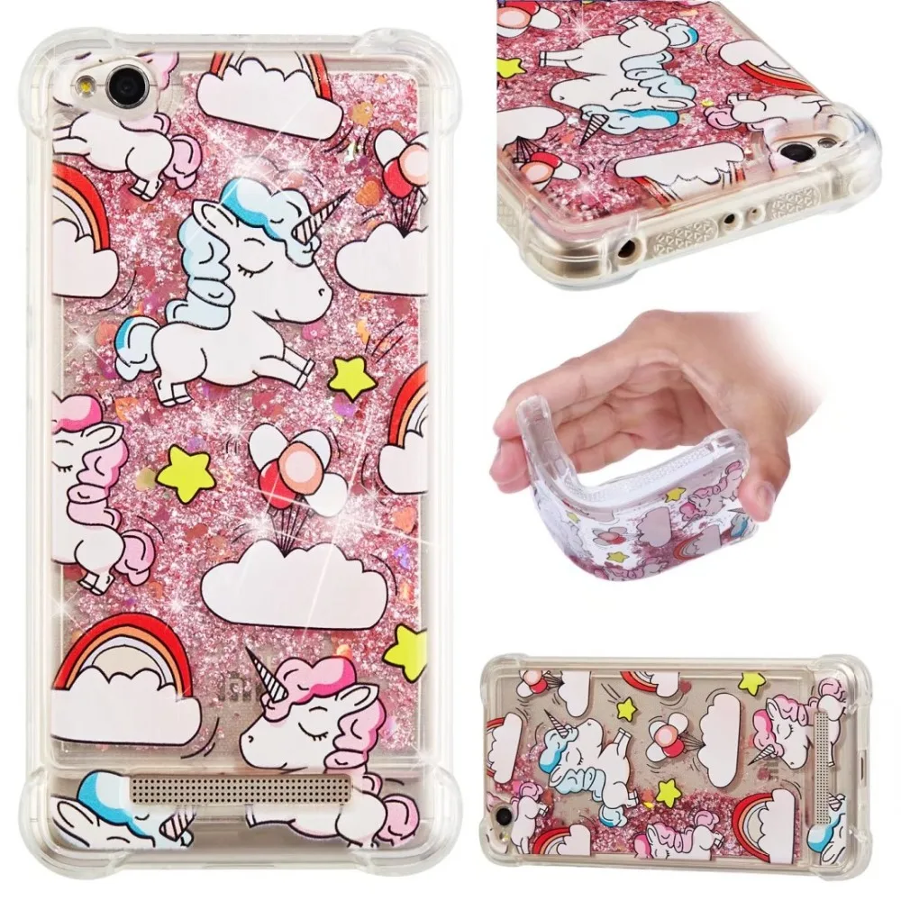 CBL For Redmi 4X 5 Plus 5A Note TPU Anti-knock pattern Quicksands Phone Case on for Xiaomi 5a 4A 5X Cover | Мобильные телефоны и