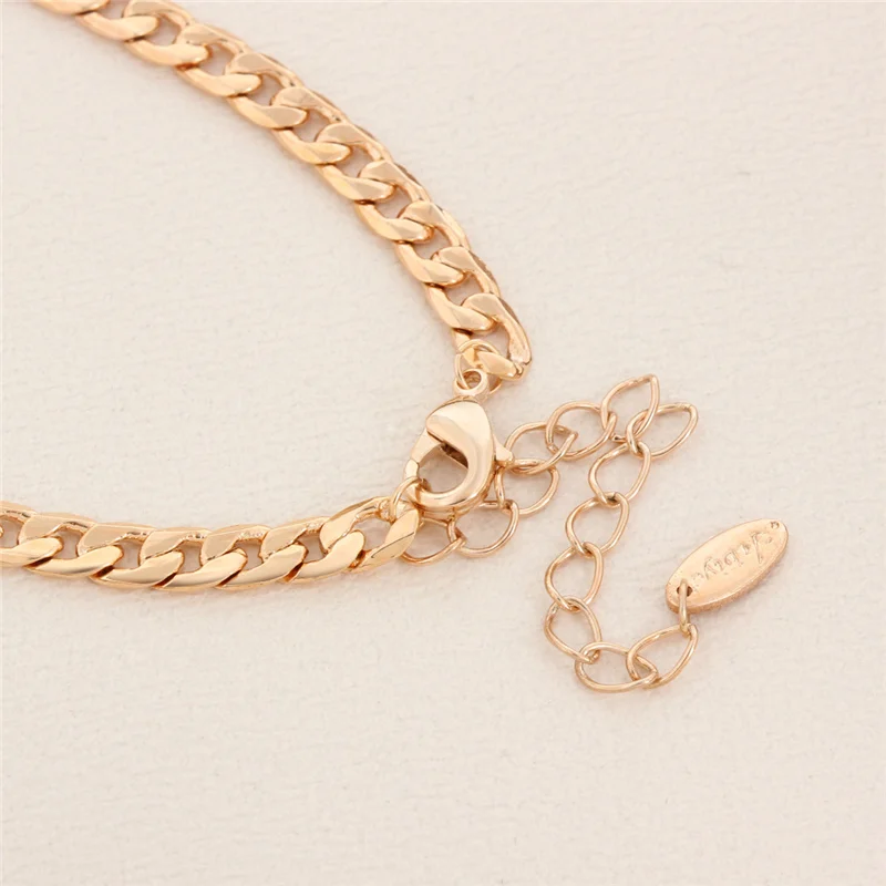 Бейлин розовое золото Цвет Анна Цепочки и ожерелья Кристалл Письмо имя кулон для