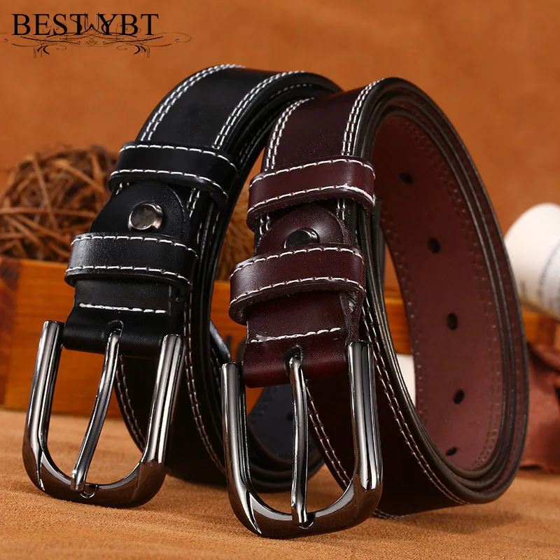 

Best YBT Women belt retro fashion high quality Imitation leather Alloy pin buckle belt business affairs Women casual belt