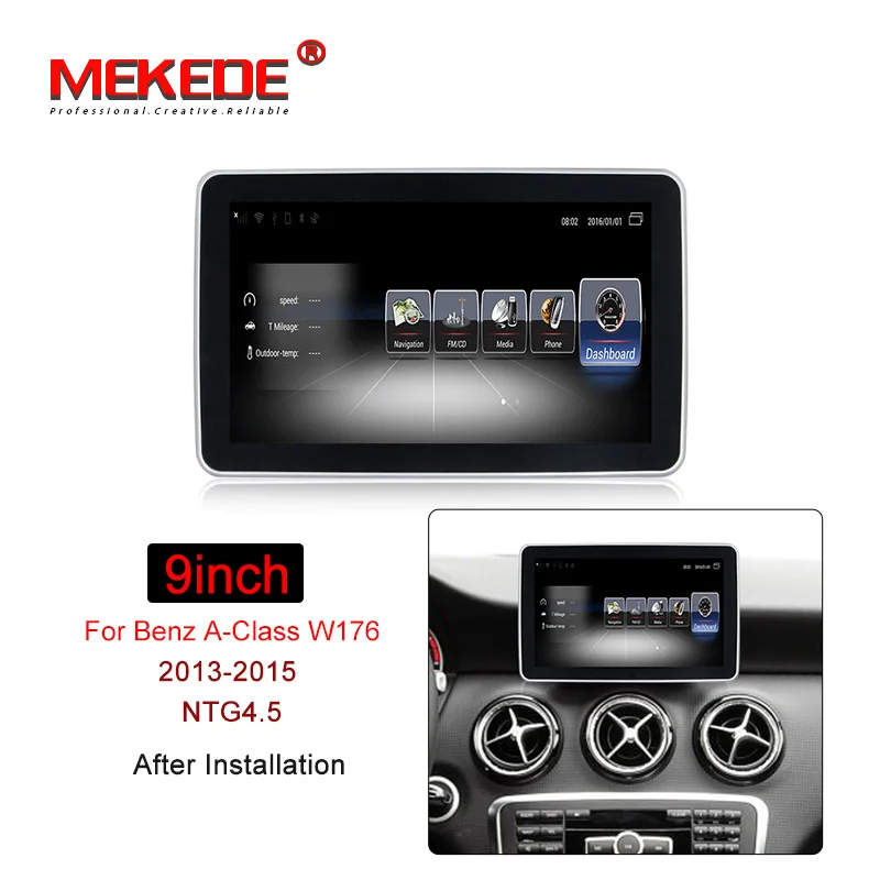 MEKEDE 9 &quotAndroid 7 1 32G ROM автомобильное радио GPS навигация для Benz A class W176 2013-2015 Радио