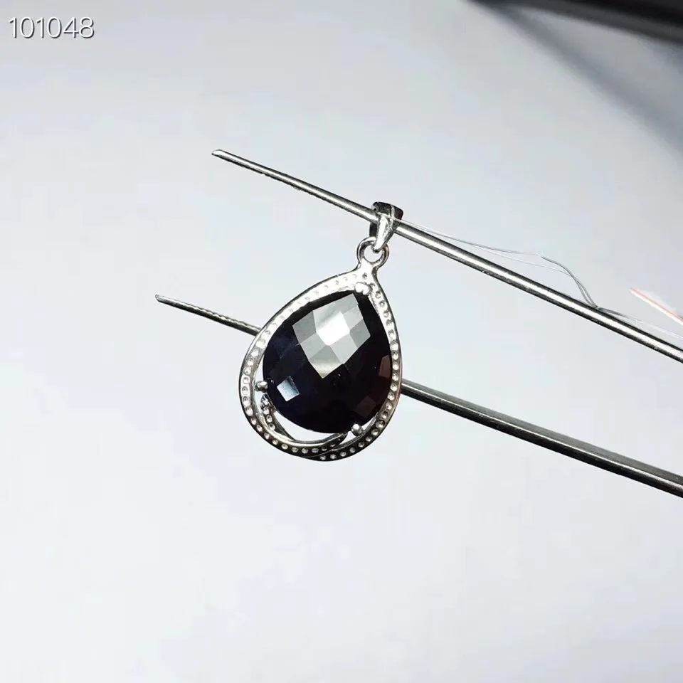 Сапфировая подвеска бесплатная доставка натуральный и настоящий сапфир из