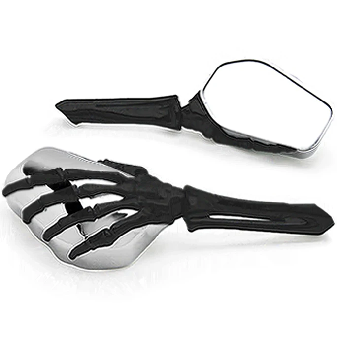 

Brand new Skeleton Skull Hand Motorcycle Mirrors For Kawasaki Vulcan Classic Nomad Voyager Vaquero