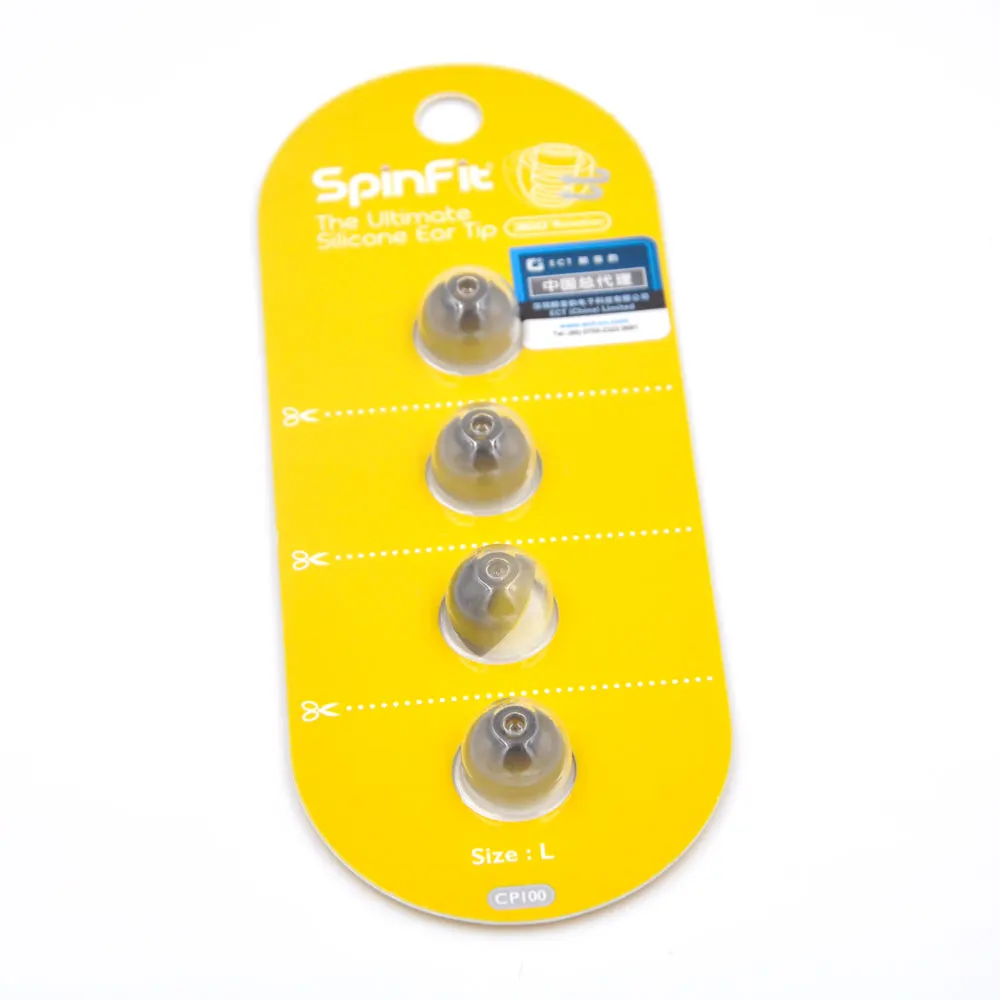 1 пара (2 шт.) Оригинальные наушники вкладыши SpinFit CP100 CP800 патентованный силиконовый