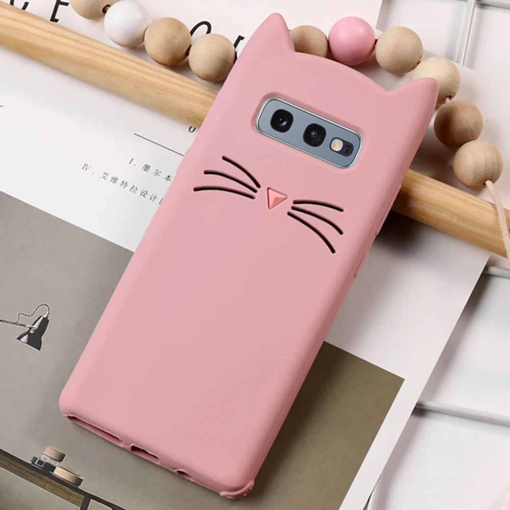 L-FADNUT силиконовый мягкий ТПУ чехол для samsung S9 S8 S10 Plus S10E Galaxy S7 S6 Edge милый мультяшный резиновый противоударный бампер