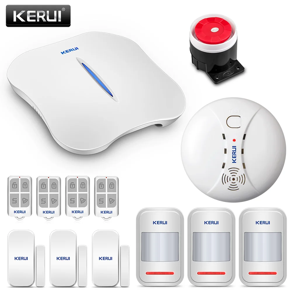 KERUI W1 WI FI сигнализации Системы IOS android приложения Управление безопасности