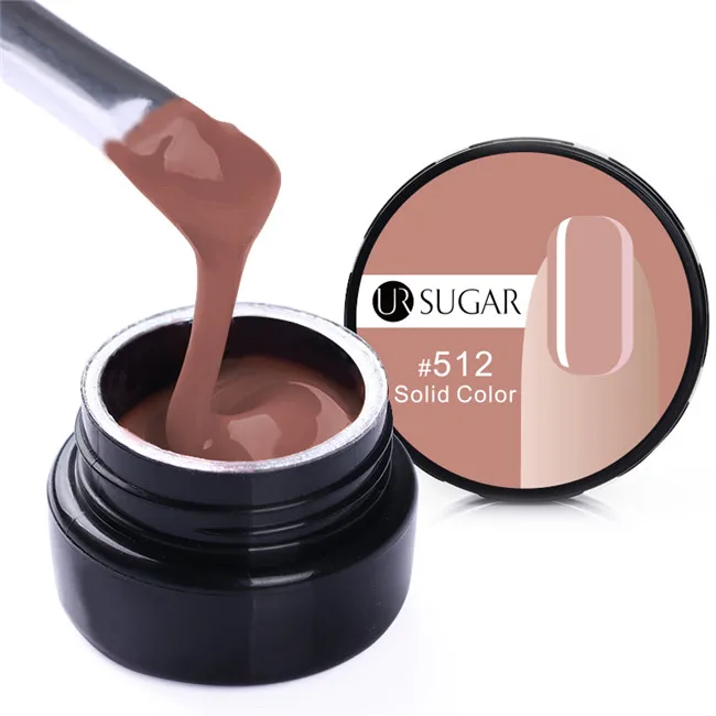 Color 12 UR SUGAR полупрозрачное наращивание ногтей УФ Гелевые Типсы для ногтей Удлинительный клей для нейл-арта строительный УФ-гель лак праймер для ногтей лак Gel7ml - Цвет: Color 12