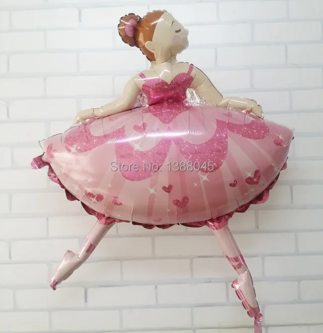1 шт. Новое поступление большой размер балетная танцевальная девушка фольга