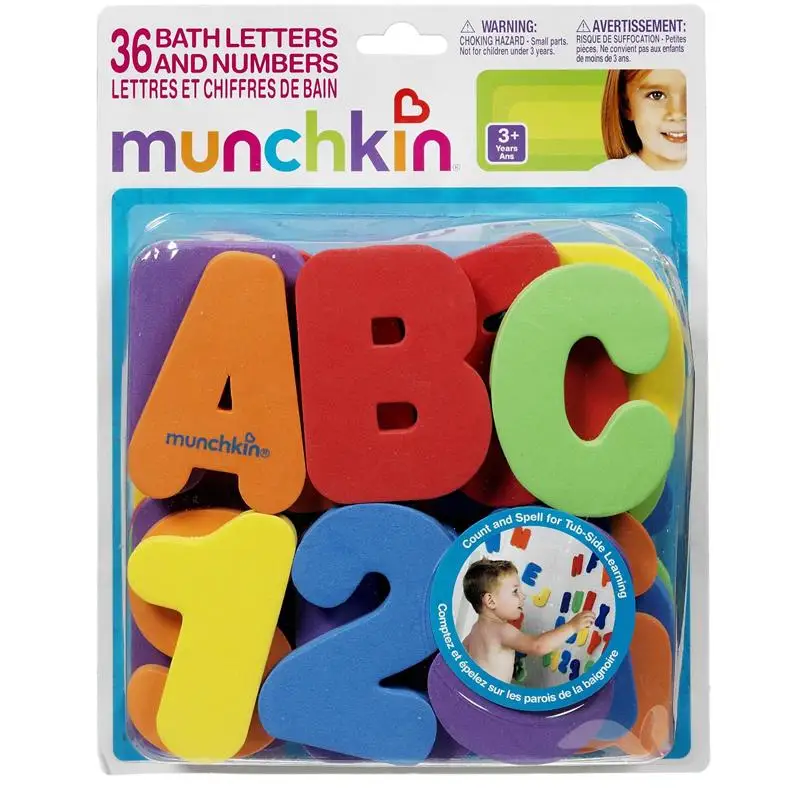 36 шт./компл. душ пасты ребенок буквенно-цифровой букв с плавающей числа fit 0 - 9