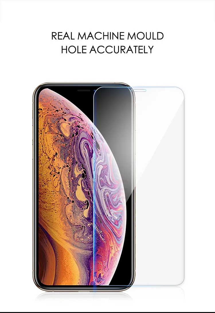 Закаленное стекло ATE 10 шт. для iPhone X XS MAX XR 5 5S SE 5c Защитная пленка для экрана для iPhone 6 6s 7 8 Plus защита стекла