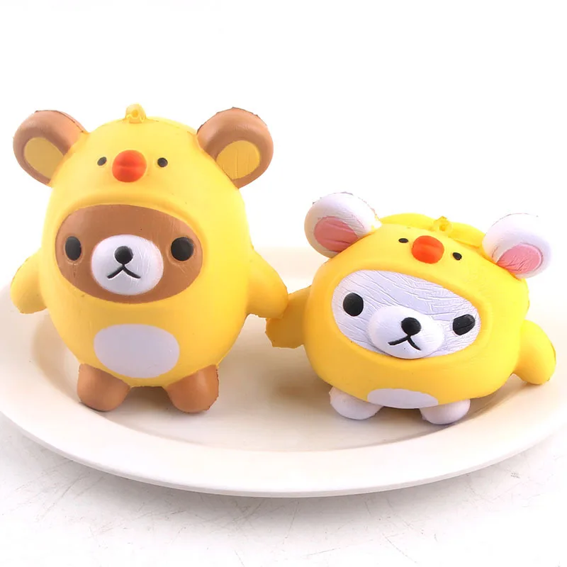 Новинка 2018 милый Сжимаемый куриный чокер Jumbo Kawaii медленно Восстанавливающий