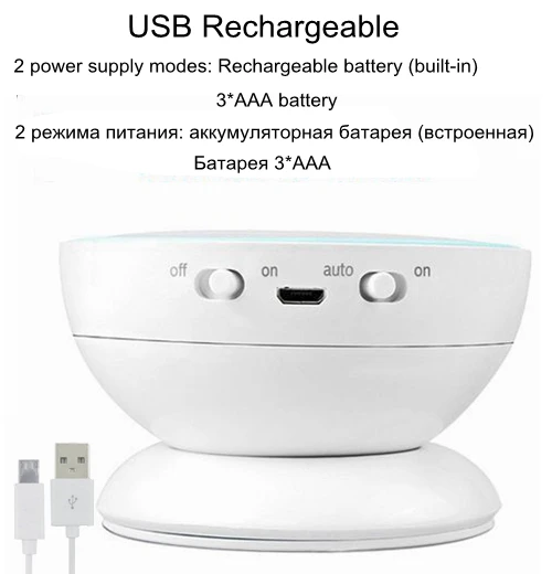 USB Rechargeable USB Перезаряжаемые светодиодный Ночной светильник с движения PIR Сенсор для туалета Кухня Спальня шкаф Лофт светильник ing Книга настольная лампа для чтения настольная лампа - Испускаемый цвет: USB Rechargeable