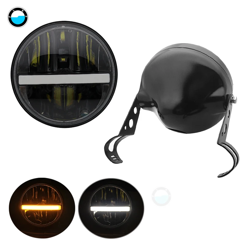 7 дюймов светодиодные фары с полосы света &quotСВЕТОДИОДНАЯ головная фара дальнего