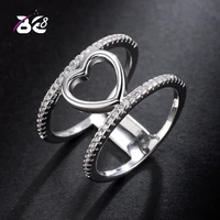 be 8 elegant ring for women engagement wedding female love heart shaped rings jewelry luxury design anillos mujer r124