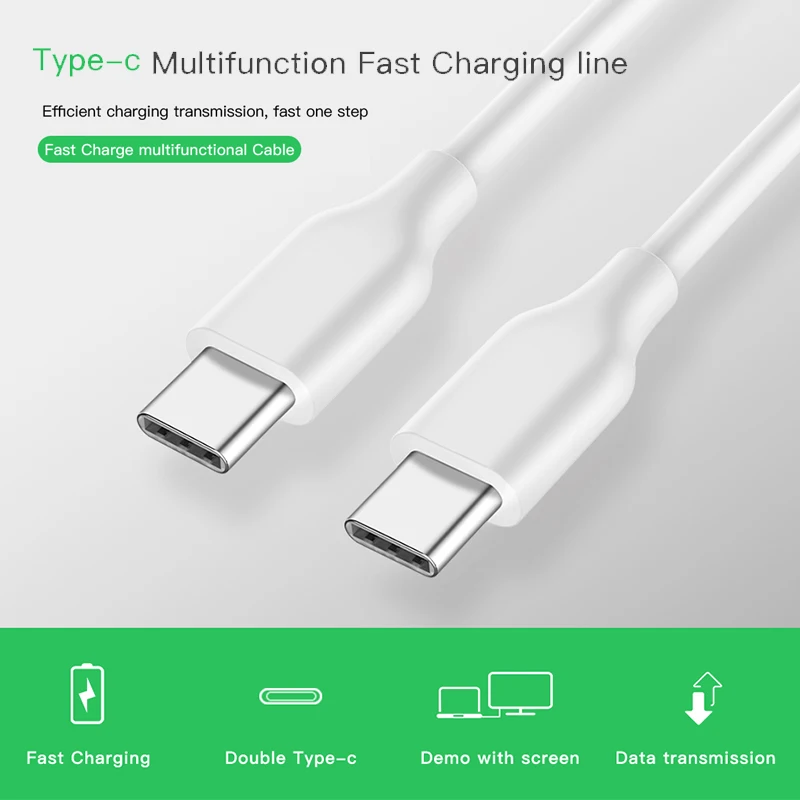 USB C к Type кабель папа мужчине 5А PD Быстрая зарядка данных зарядное устройство для