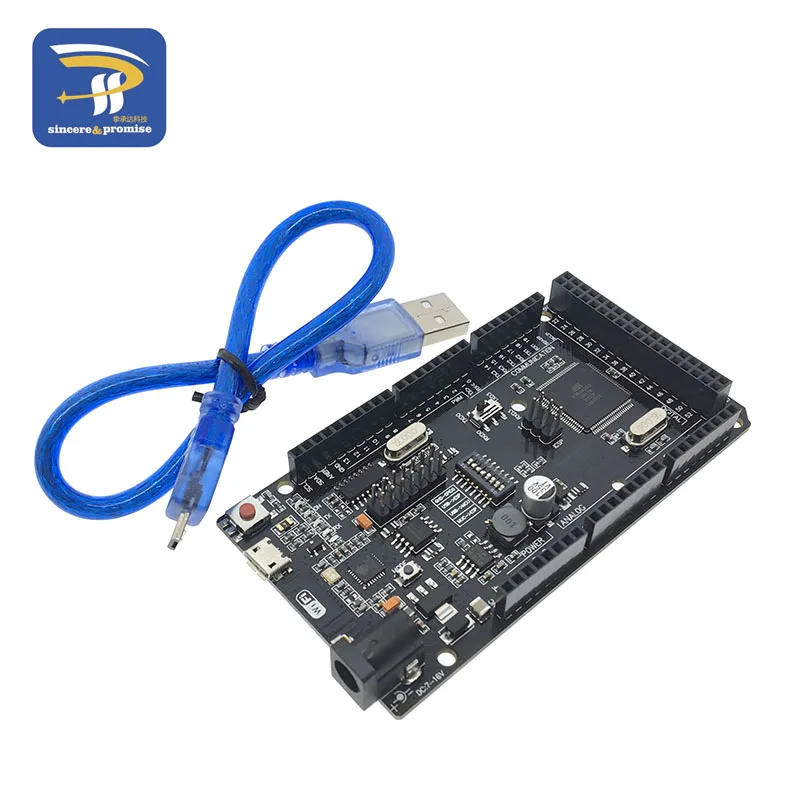 Mega2560+ Wi-Fi, R3 ATmega2560+ ESP8266 32Мб оперативной памяти, USB-TTL CH340G. Совместимость для Arduino Mega NodeMCU для WeMos ESP8266
