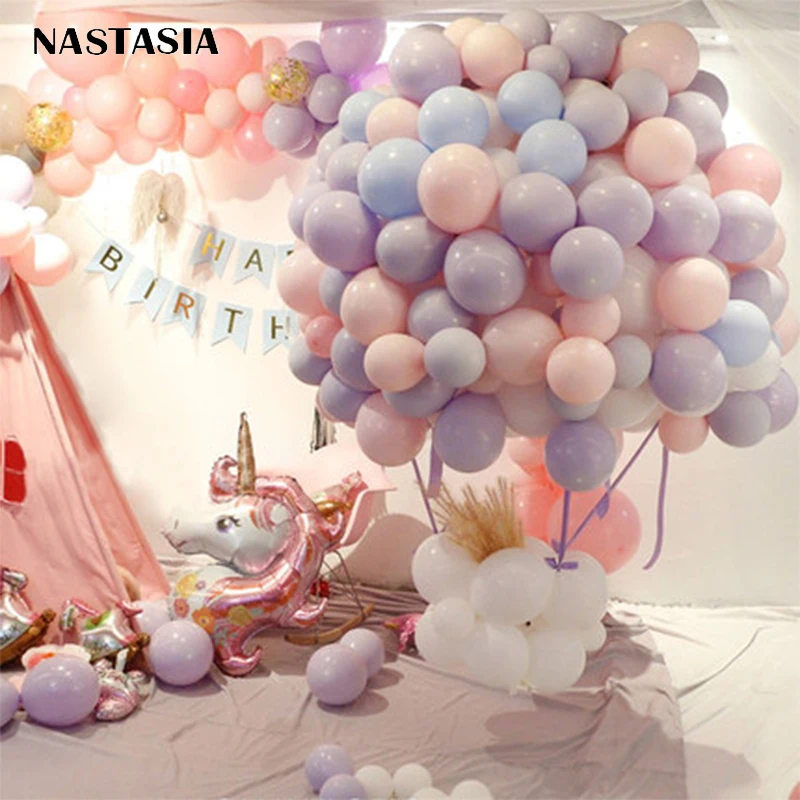 NASTASIA 10 шт./лот воздушный шар макарон цветной латексный для вечеринки дюймов 2 г