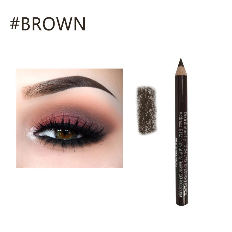 Microblading Eyebrow Pen Waterproof Permanent Makeup Eye brow Pencil Positioning Lip Dark Brown Gray Black Red Brown