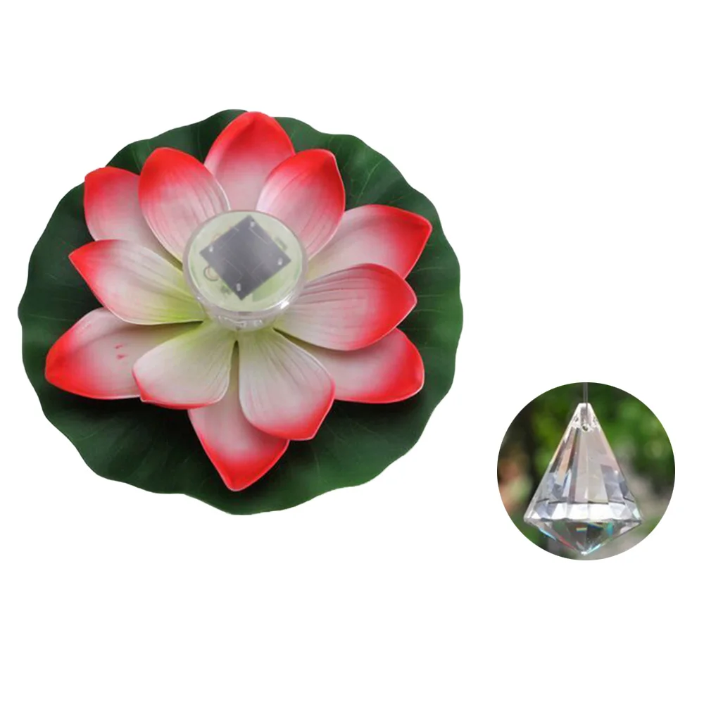 Светодиодная лампа в виде цветка лотоса на солнечных батареях водостойкий