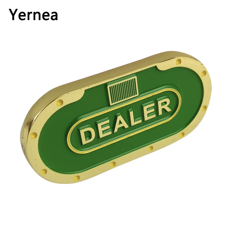 Новый Техасский дилер Yernea покерные чипы 1 шт. прессовый металлический