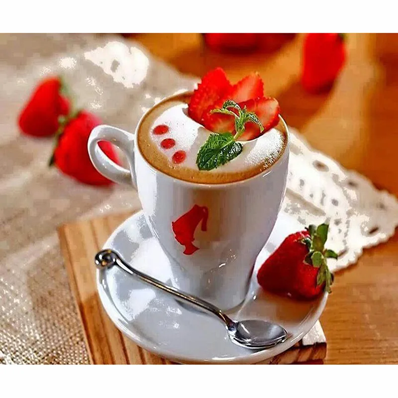 5D DIY Алмазная картина кофейные пейзажи полностью квадратная/круглая крестиком