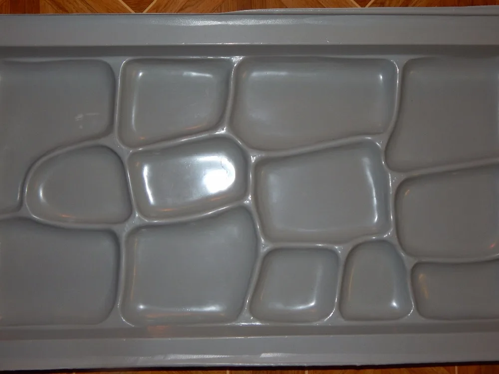 Пластиковые формы для зернистой настенной цементной плитки каменная гладкая