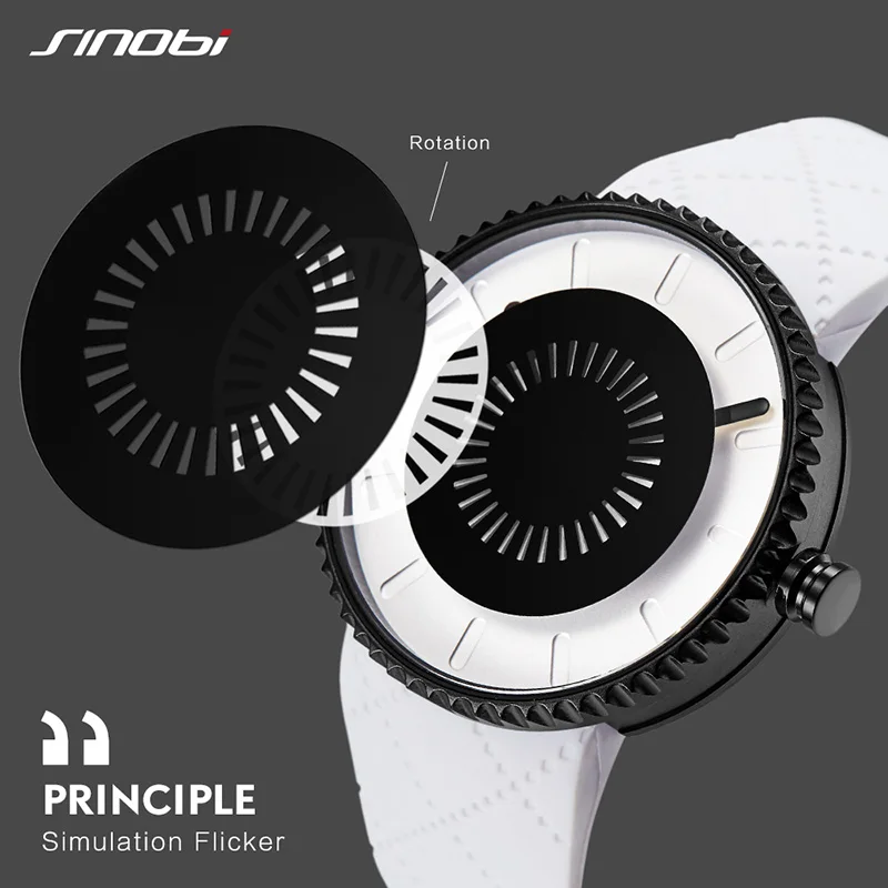 SINOBI Новые Оригинальные спортивные мужские s часы 2019 силиконовый кварцевый
