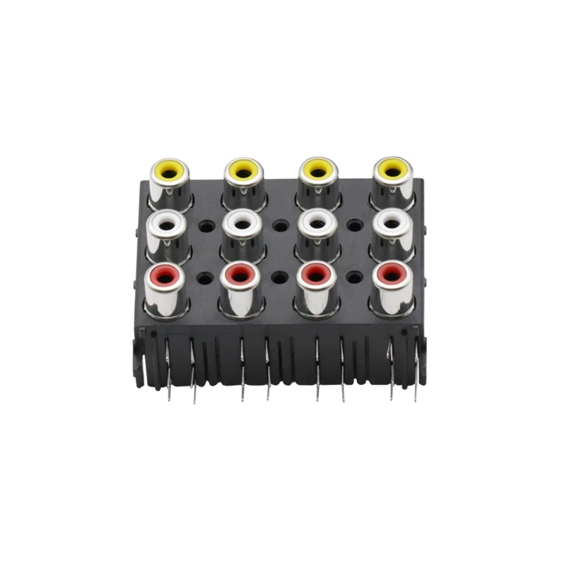 1pcs AV12-8.4-16 AV socket audio interface of 12-bit base welded RCA lotus | Обустройство дома