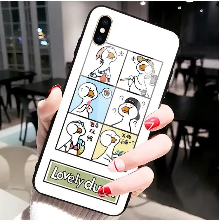 Чехол для iPhone 8 закаленное стекло силиконовый чехол телефона мягкая сторона типа