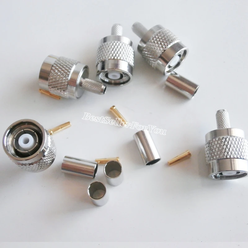 10 шт. обжимные штекеры для кабеля RG58 RG142 RG400 LMR195|plug connector|plug maleplug m |
