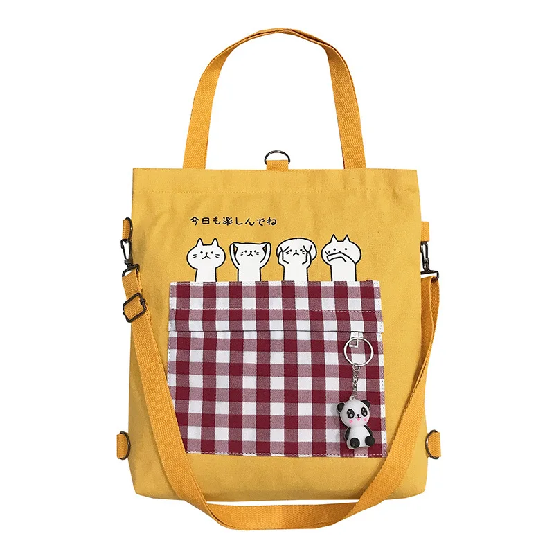 Женская красная клетчатая ткань холщовые сумки на плечо Экологичная складная