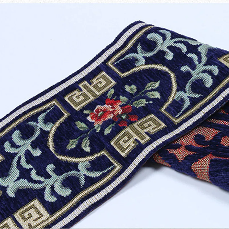 

XWL 5M/Lot 12CM Wide Chenille Curtain Lace Trim Ribbon Belt Webbing Curtain Accessories DIY Sewing Sofa Cushion Lace Fabrics