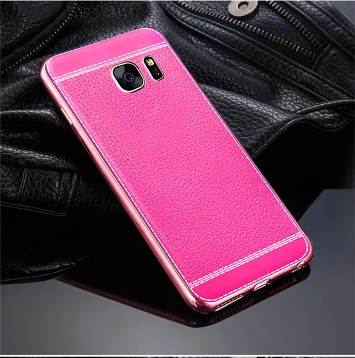rose Для Samsung Galaxy S8 S9 S10 Plus S6 S7 edge силиконовая Мягкая термополиуретановая крышка-чехол для Galaxy S10E покрытие бампер кожаный чехол для телефона - Цвет: rose