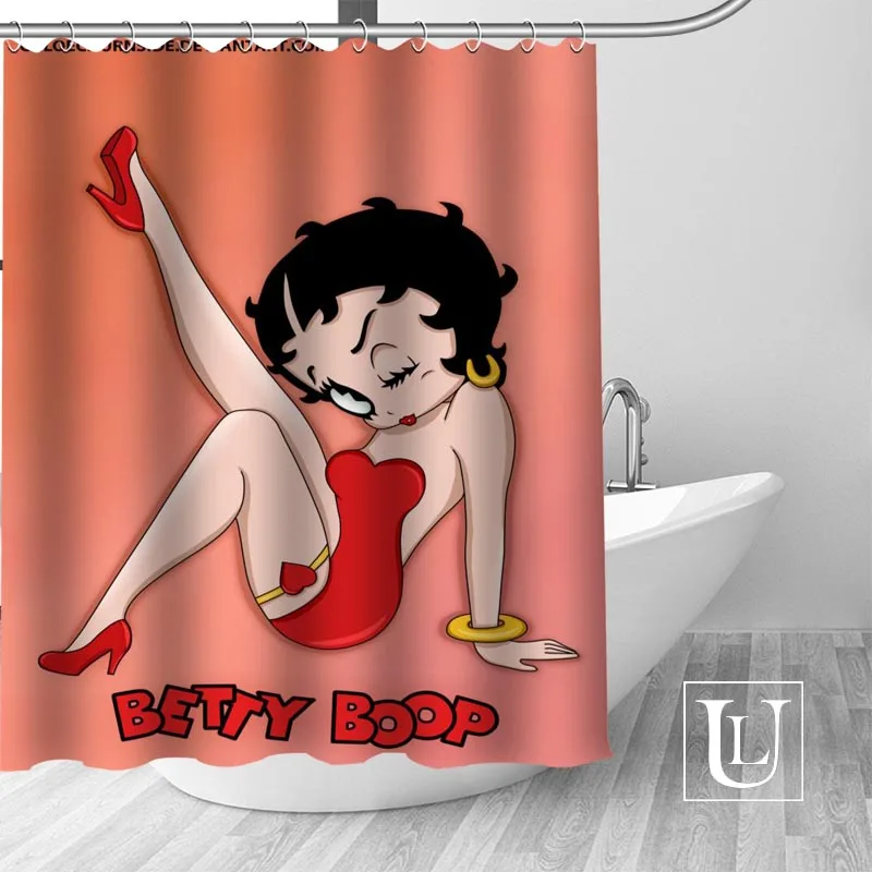 Занавеска для душа Betty Boop s занавеска ванной комнаты под заказ водонепроницаемая