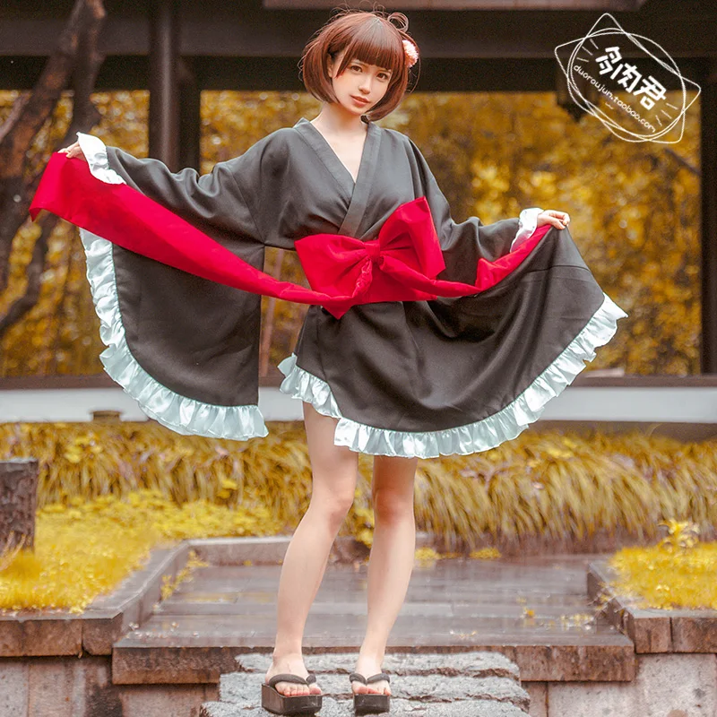 Черный костюм для косплея кабанери Железной Крепости Mumei |