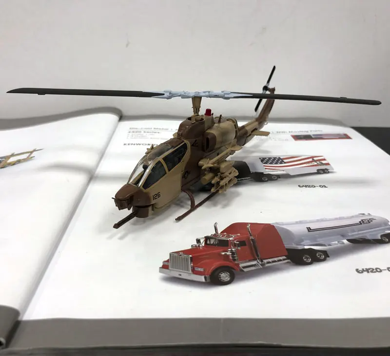 IXO 1/72 масштаб военная модель игрушки AH-1W SuperCobra вертолет литой металлический самолет модель игрушки для подарка/детей/Коллекция