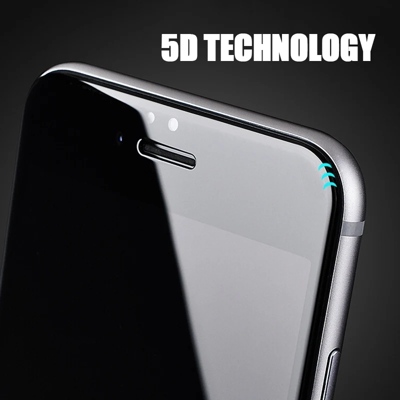 Protective Glass on the For iPhone 6 6S Plus Tempered Screen Protector 5D 8 7 X Film 4D | Мобильные телефоны и аксессуары