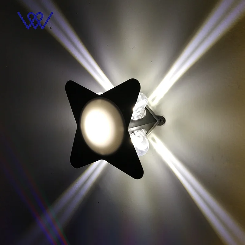 VW WL2029 LED Наружное настенное бра RGB цвет декоративное освещение Алюминий матовый