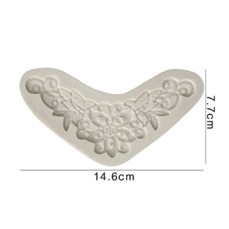 Винтажная кружевная форма для каймы силиконовая инструмент украшения торта