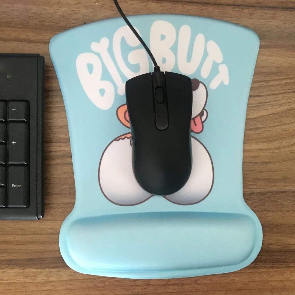 

3D Cartoon Corgi Dog Shape Silicone Mouse Pad Mouse Mat for PC Laptop -Ergonomic Mousepad with Wrist Support