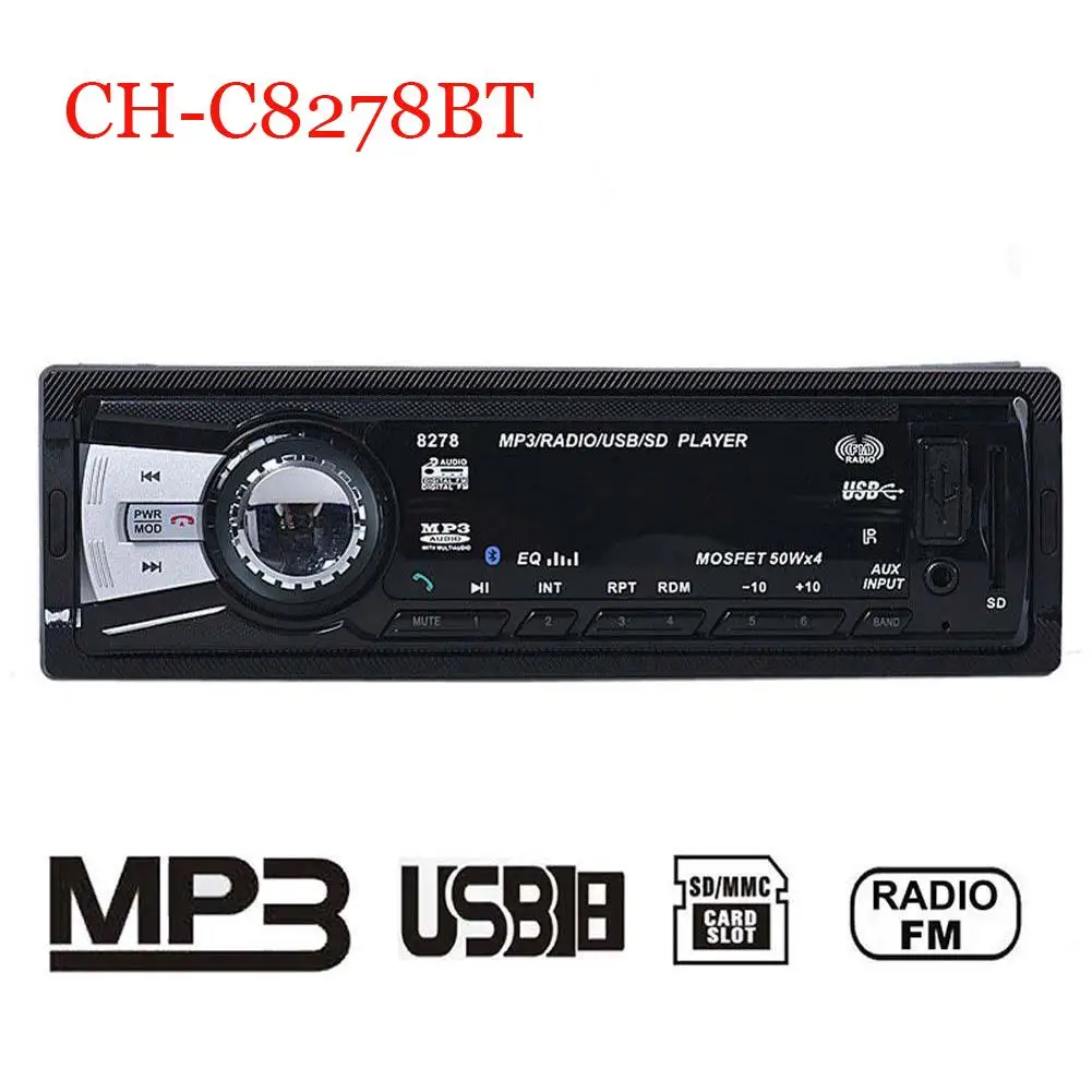 Автомобиль Радио стерео плеер телефон AUX IN MP3 FM/USB/1 Din/Дистанционное Управление 12V