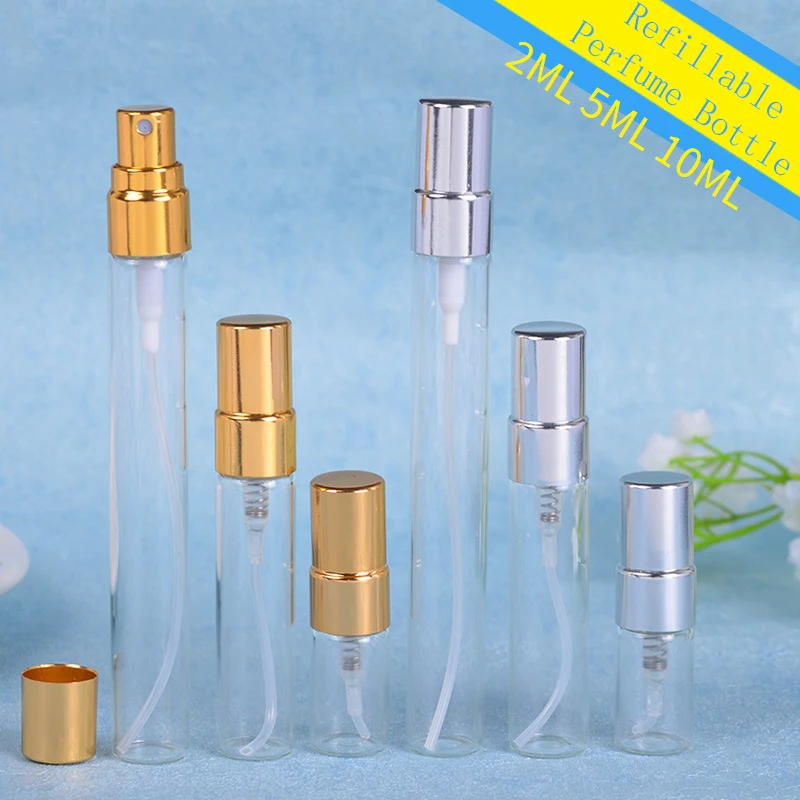 MUB Fashion мини стеклянный флакон помпа для духов дорожный распылитель Parfum